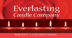 Candle Label printed with LX400 Candle Label red